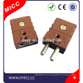 Tipos de conector macho termopar tipo MICC R / S / B / K / E / J / N